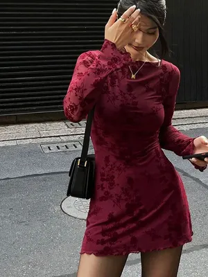 Image of Dress Short Red